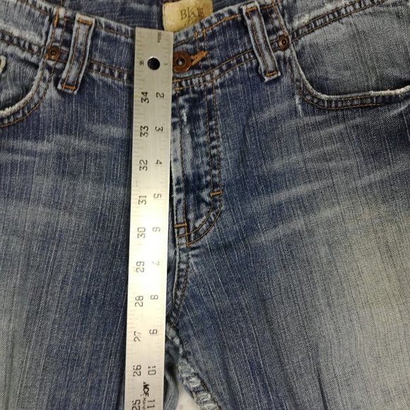 BKE Womens Jeans Wendi Boot Cut Blue Denim Distressed Medium Wash Stretch 28 - Picture 7 of 13